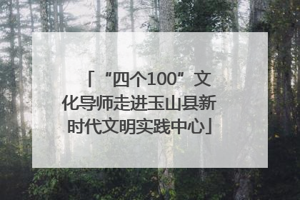 “四个100”文化导师走进玉山县新时代文明实践中心