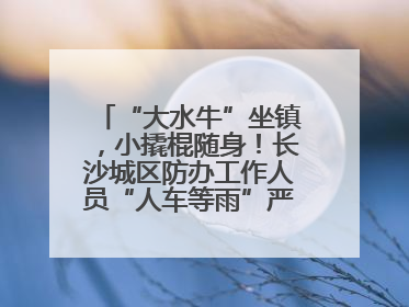 “大水牛”坐镇，小撬棍随身！长沙城区防办工作人员“人车等雨”严阵以待