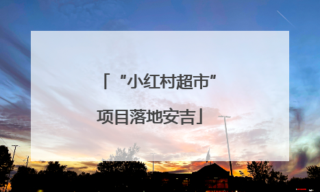 “小红村超市”项目落地安吉