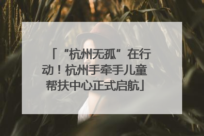 “杭州无孤”在行动！杭州手牵手儿童帮扶中心正式启航