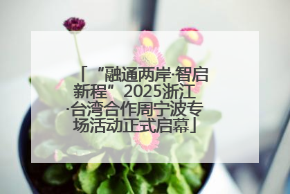 “融通两岸·智启新程”2025浙江·台湾合作周宁波专场活动正式启幕