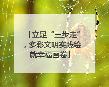 立足“三步走”，多彩文明实践绘就幸福画卷