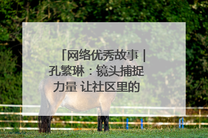 网络优秀故事｜孔繁琳：镜头捕捉力量 让社区里的温暖“被看见”