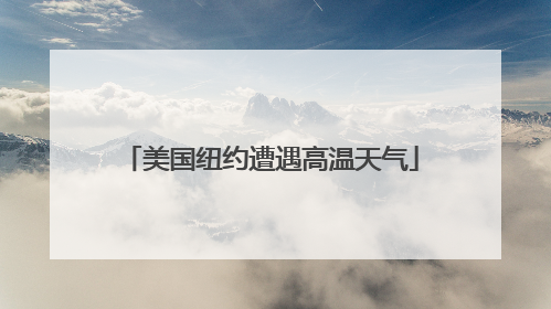 美国纽约遭遇高温天气
