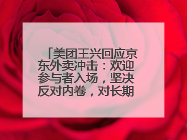 美团王兴回应京东外卖冲击：欢迎参与者入场，坚决反对内卷，对长期很有信心