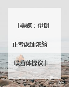 美媒：伊朗正考虑铀浓缩联营体提议