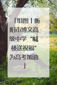 组图丨衡阳市博文高级中学“喊楼送祝福”为高考加油