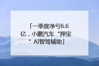 一季度净亏6.6亿，小鹏汽车“押宝”AI智驾辅助
