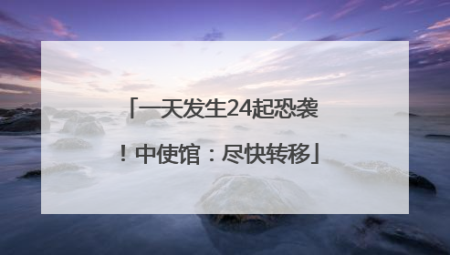 一天发生24起恐袭！中使馆：尽快转移