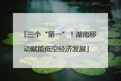 三个“第一”！湖南移动赋能低空经济发展