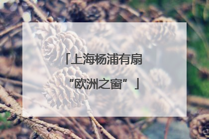 上海杨浦有扇“欧洲之窗”