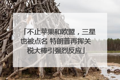 不止苹果和欧盟，三星也被点名 特朗普再挥关税大棒引强烈反应