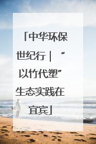 中华环保世纪行｜“以竹代塑”生态实践在宜宾