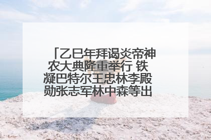 乙巳年拜谒炎帝神农大典隆重举行 铁凝巴特尔王忠林李殿勋张志军林中森等出席 孙伟主持