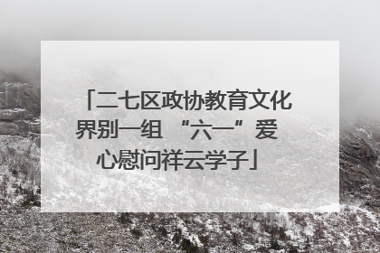 二七区政协教育文化界别一组 “六一”爱心慰问祥云学子