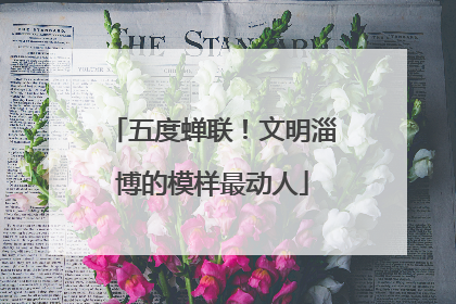 五度蝉联！文明淄博的模样最动人