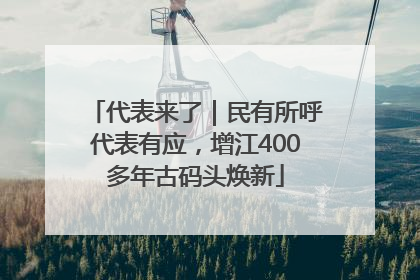 代表来了｜民有所呼代表有应，增江400多年古码头焕新