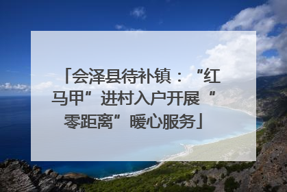 会泽县待补镇：“红马甲”进村入户开展“零距离”暖心服务