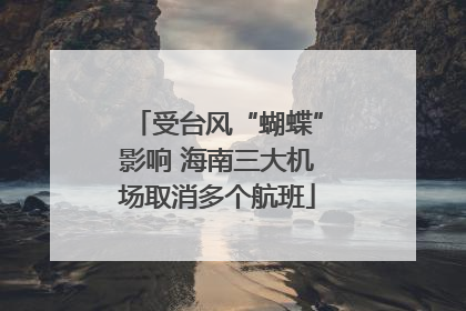 受台风“蝴蝶”影响 海南三大机场取消多个航班