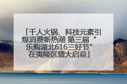 千人火锅、科技元素引爆消费新热潮 第三届“乐购湖北616三好节”在夷陵区盛大启幕