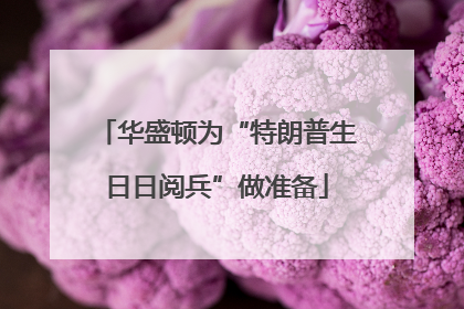 华盛顿为“特朗普生日日阅兵”做准备
