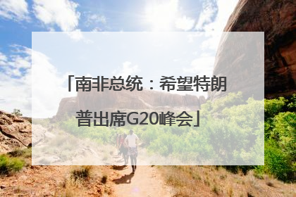南非总统：希望特朗普出席G20峰会