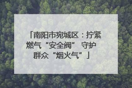 南阳市宛城区：拧紧燃气“安全阀” 守护群众“烟火气”