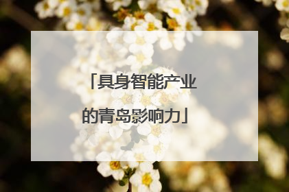 具身智能产业的青岛影响力