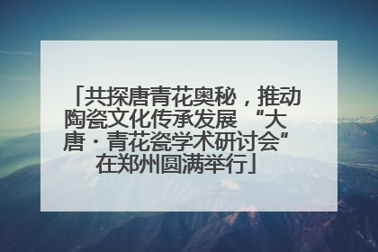 共探唐青花奥秘，推动陶瓷文化传承发展 “大唐・青花瓷学术研讨会”在郑州圆满举行