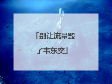 别让流量毁了韦东奕