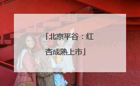 北京平谷：红杏成熟上市