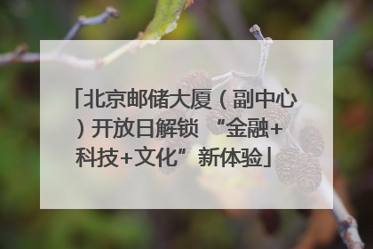 北京邮储大厦（副中心）开放日解锁 “金融+科技+文化”新体验