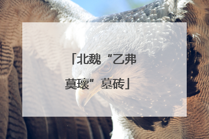 北魏“乙弗莫瓌”墓砖