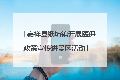 嘉祥县纸坊镇开展医保政策宣传进景区活动