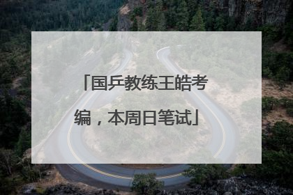 国乒教练王皓考编，本周日笔试