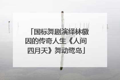 国标舞剧演绎林徽因的传奇人生《人间四月天》舞动鹭岛
