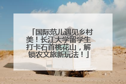 国际范儿遇见乡村美！长江大学留学生打卡石首桃花山，解锁农文旅新玩法！