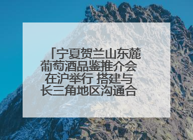 宁夏贺兰山东麓葡萄酒品鉴推介会在沪举行 搭建与长三角地区沟通合作的桥梁