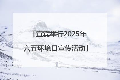 宜宾举行2025年六五环境日宣传活动