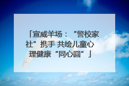 宣威羊场：“警校家社”携手 共绘儿童心理健康“同心圆”