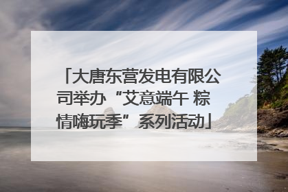 大唐东营发电有限公司举办“艾意端午 粽情嗨玩季”系列活动