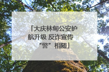大庆林甸公安护航升级 反诈宣传“警”相随