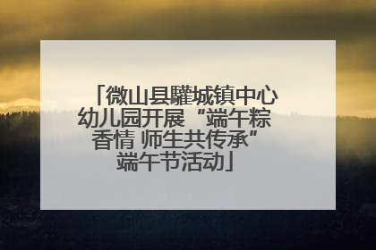 微山县驩城镇中心幼儿园开展“端午粽香情 师生共传承”端午节活动