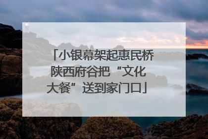 小银幕架起惠民桥 陕西府谷把“文化大餐”送到家门口