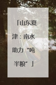 山东夏津：南水助力“吨半粮”