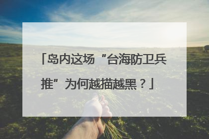 岛内这场“台海防卫兵推”为何越描越黑？