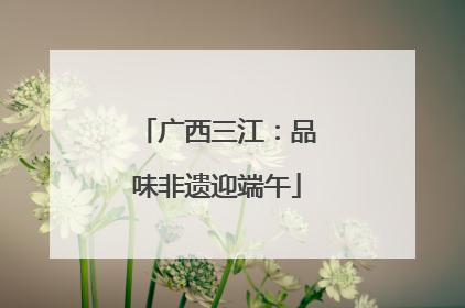 广西三江：品味非遗迎端午