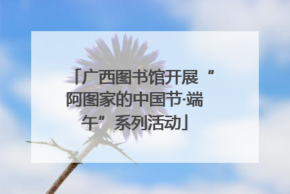 广西图书馆开展“阿图家的中国节·端午”系列活动