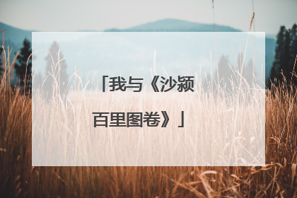 我与《沙颍百里图卷》