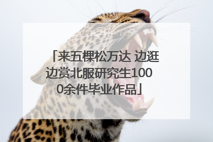 来五棵松万达 边逛边赏北服研究生1000余件毕业作品